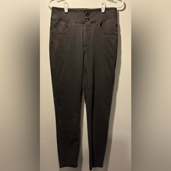 HALARA Gray High-Waisted Knit Denim Leggings - Picture 4 of 7